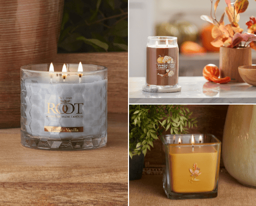 Fall candles🥧 cover photo collage