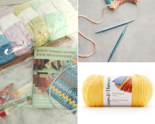 Knitting supplies I love cover photo collage