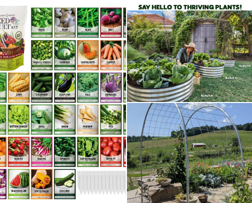 Gardening supplies cover photo collage