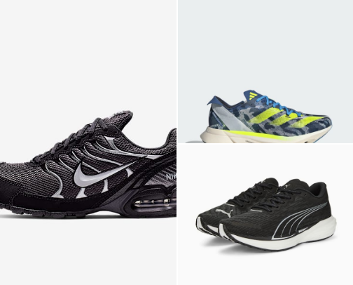 Sports Shoes for men and women cover photo collage