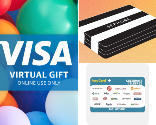 Grab a gift card for a gift! 🎁 cover photo collage