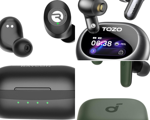 Earbuds Wireless Bluetooth cover photo collage