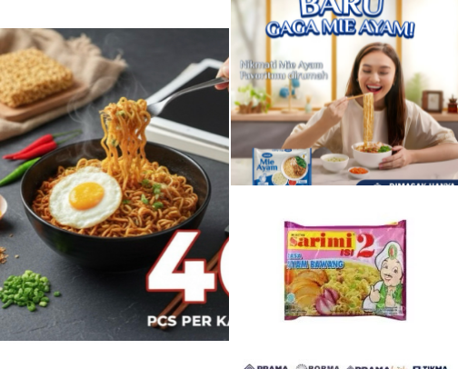 Noodles from Indonesia cover photo collage