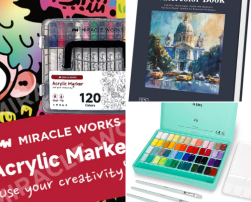 Art Supplies Kit for Artists 📦 cover photo collage