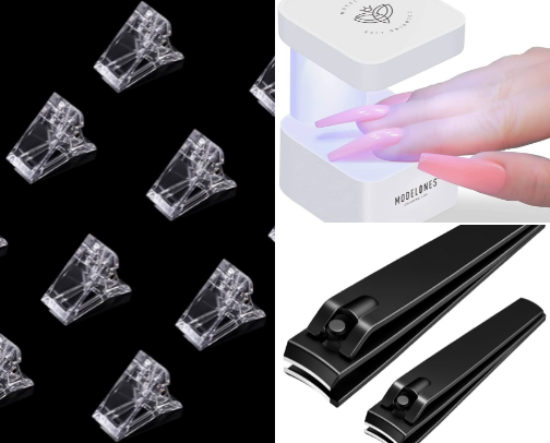 Products for doing your nails at home! cover photo collage