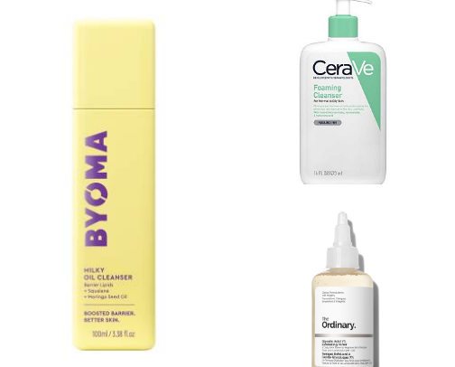 Simple skincare routine cover photo collage