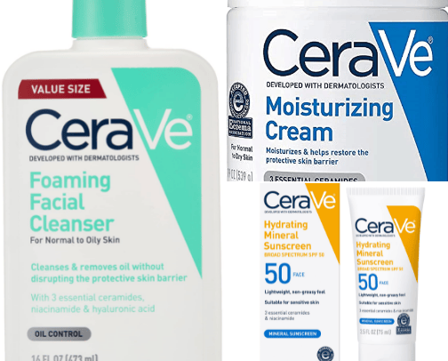 Skincare cover photo collage