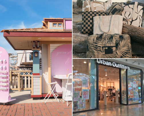 Shopping cover photo collage
