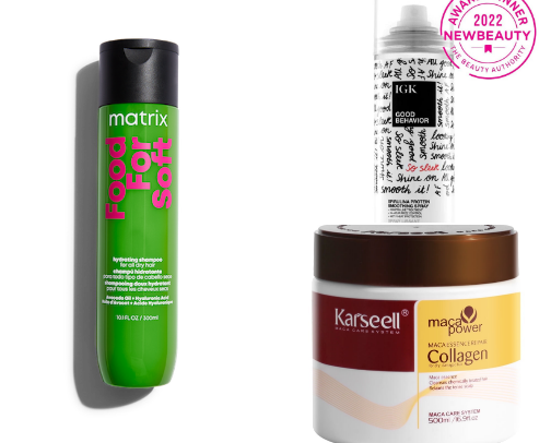 Goodbye Dry Hair — Hello Shine! cover photo collage