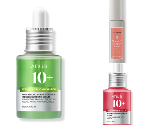Dew-It-All: The Must-Have Serums for a Crystal-Clear Complexion cover photo collage
