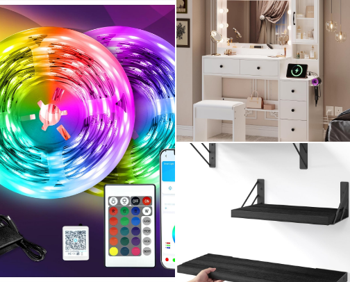 Things you would find in my dream bedroom 🤩 cover photo collage