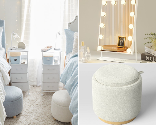 Dorm room necessities cover photo collage