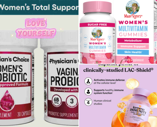 Wellness supplements for woman 40+ cover photo collage