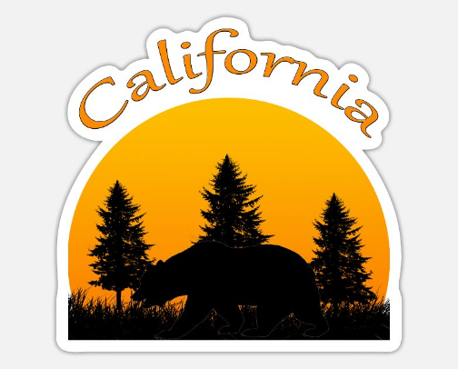 California Stickers: Beach, Nature, Retro, and Minimalist cover photo collage