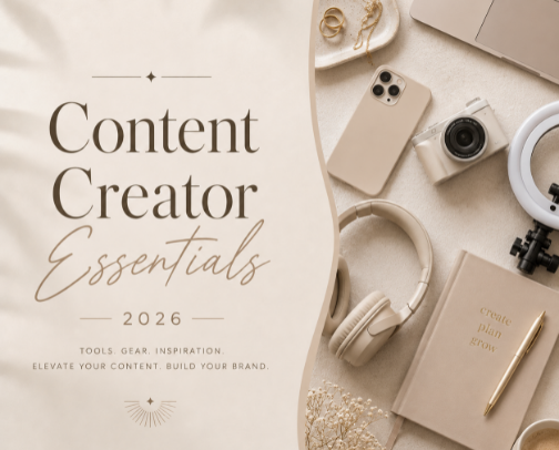 Best Content Creator Essentials 2026 | UGC, TikTok & YouTube Gear cover photo collage