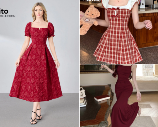 Christmass outfits cover photo collage