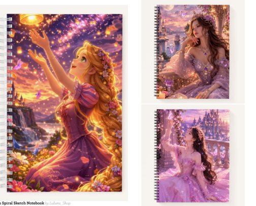 Magical & Sparkly Notebooks for Every Dreamer | Cute Aesthetic Journals & Sketchbooks cover photo collage