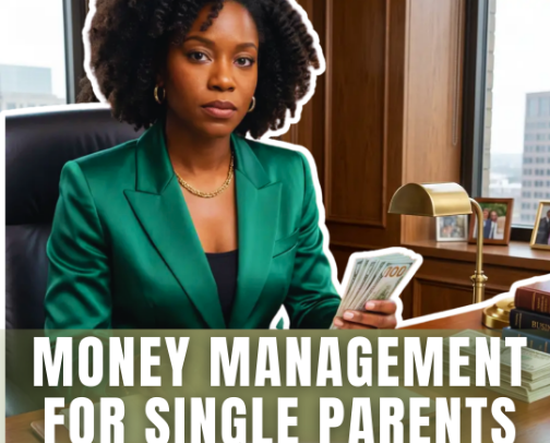 Money Management Resources for Single Parent Solopreneurs: Budgeting, Investing, and More cover photo collage