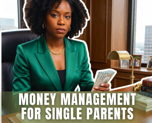 Money Management Resources for Single Parent Solopreneurs: Budgeting, Investing, and More cover photo collage