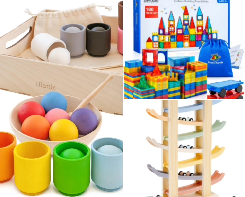 Sadie’s favorite toys that we use every single day cover photo collage