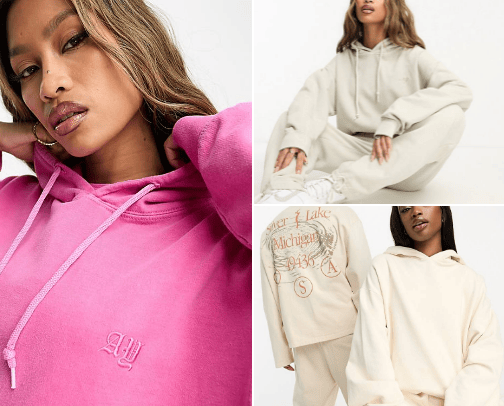 Styling hoodies cover photo collage