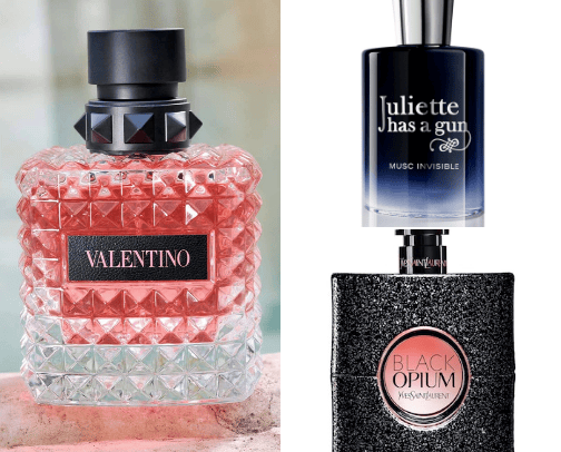 Fragrances woman cover photo collage