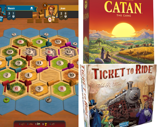 Board games cover photo collage