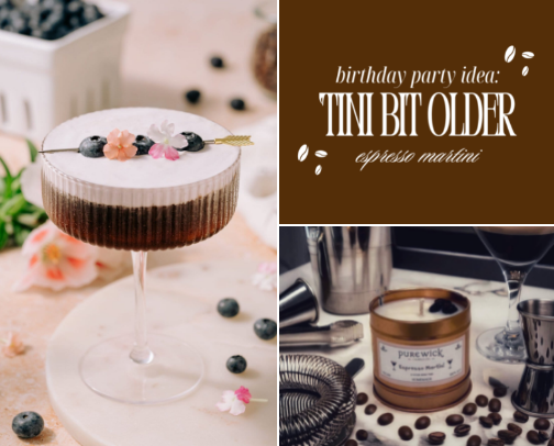 ’Tini Bit Older: An Espresso Martini-Inspired Birthday Guide cover photo collage