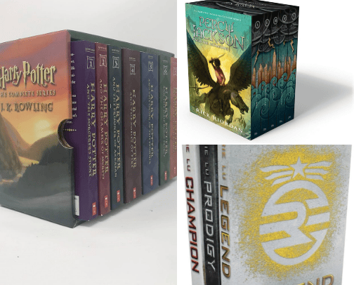 book series cover photo collage
