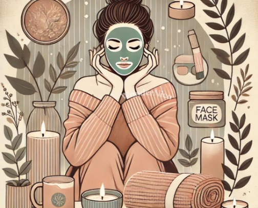 Cozy Self Care cover photo collage