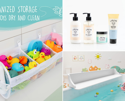 Toddler Bath Setup 🛁🫧 cover photo collage