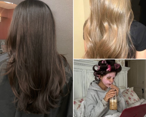 Hair products🎀 💆‍♀️ cover photo collage