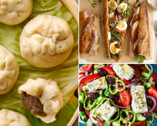 Global Delights Menu cover photo collage