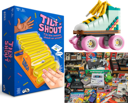 Adult Game Night Essentials: Puzzles, Games & Brain Boosters cover photo collage