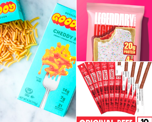 the best low-cal and high protein snacks and meals for weight loss. cover photo collage