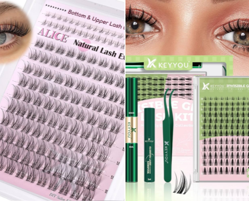 Lashes and Clusters cover photo collage