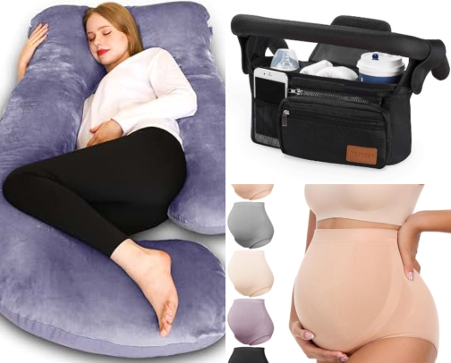 Postpartum Essentials|Things that made New Mom Life Easier cover photo collage