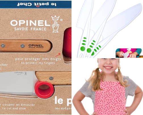 Stocking Stuffers for Kids Who Love to Cook (Real Tools, Kid-Sized) cover photo collage
