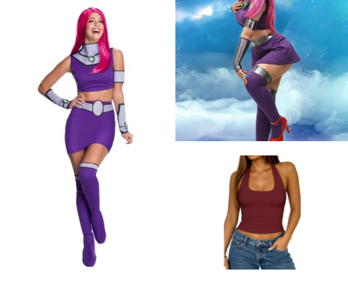 DIY Starfire Halloween Costume Ideas for College Girls cover photo collage