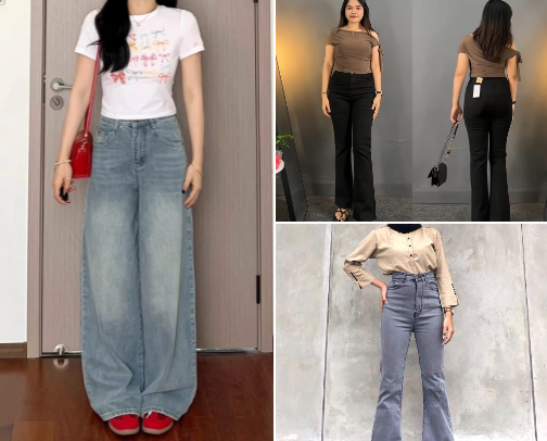 Jeans wanita cover photo collage