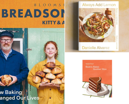 My favourite cookbooks cover photo collage