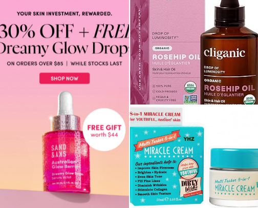 Skin Care cover photo collage