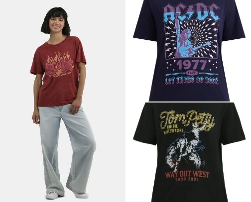 Favorite band shirts and sweatshirts for my Gen X Ladies! Affordable finds from Walmart. cover photo collage