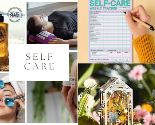 Self Care Sanctuary cover photo collage