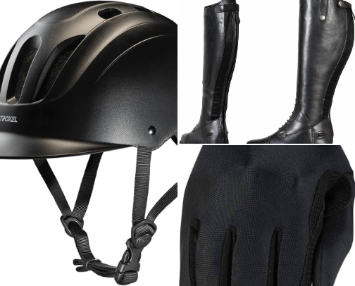 🏇🏼“Gallop Into Adventure: The Beginner’s Guide to Equestrian Life” cover photo collage