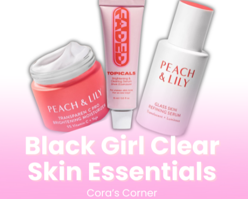 Black Girl Clear Skin Essentials cover photo collage