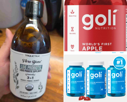 My daily vitamins and supplements cover photo collage