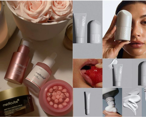 Top-Tier Skincare Routine with Rhode + Medicube cover photo collage