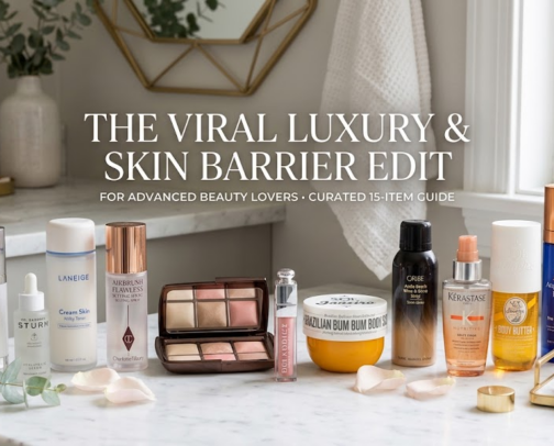 The Viral Luxury & Skin Barrier Edit for Advanced Beauty Lovers cover photo collage