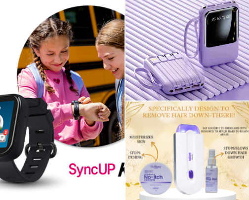 Tech World: gadgets and electronic devices cover photo collage